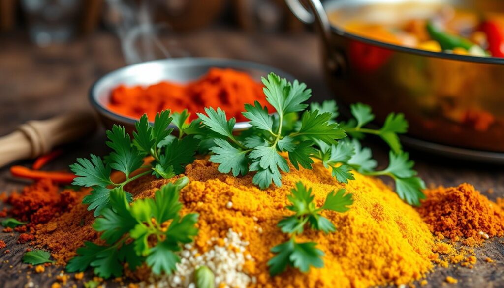 Masala Coriander: Elevate Your Cooking with Aromatic Spice – A vibrant blend of crushed coriander, whole seeds, and fresh leaves, perfect for adding rich flavor to your dishes.